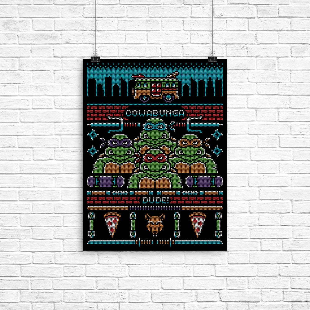 Cowabunga Dude - Poster | Once Upon a Tee