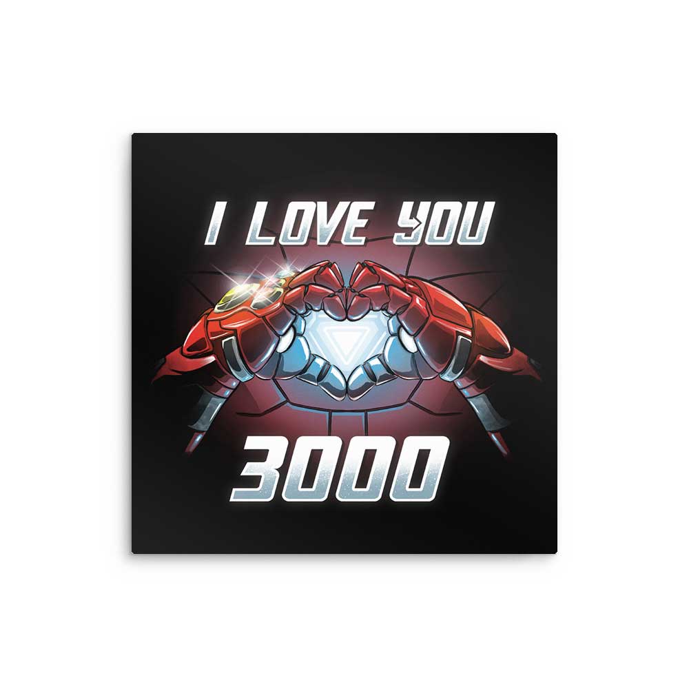 I Love You 3000 Metal Print Once Upon A Tee