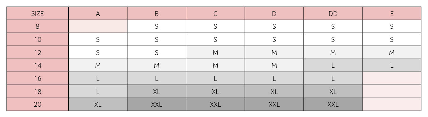 Bra Size Chart - Hotmilk Lingerie AU – Hotmilk AU