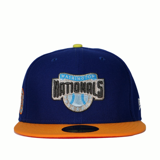 New Era Washington Nationals Capsule Nitro 2.0 Collection 2008 Season 59FIFTY Fitted Hat Brown/Blue