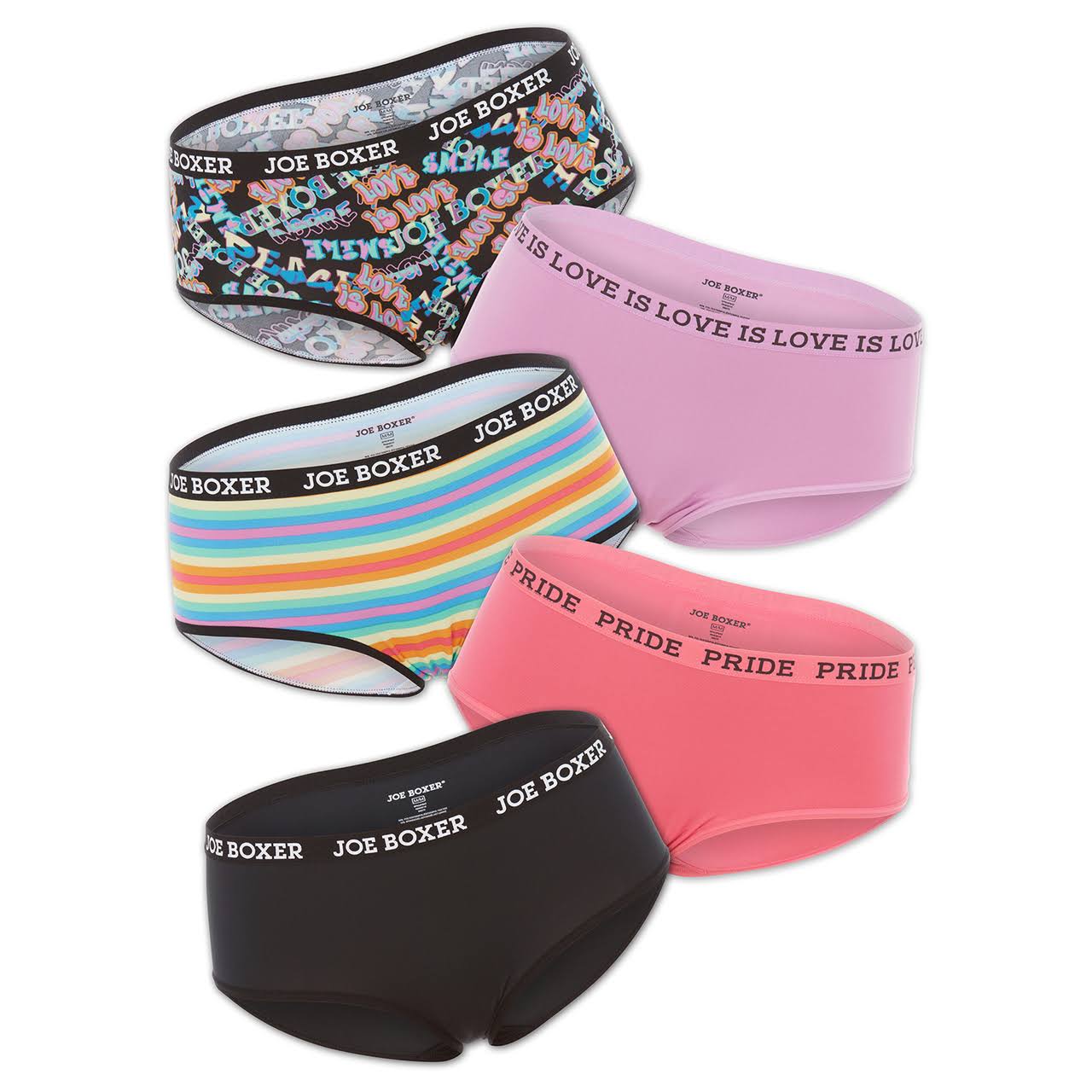 5-Piece Joy Seamless Hipster Panty Set at Joe Boxer