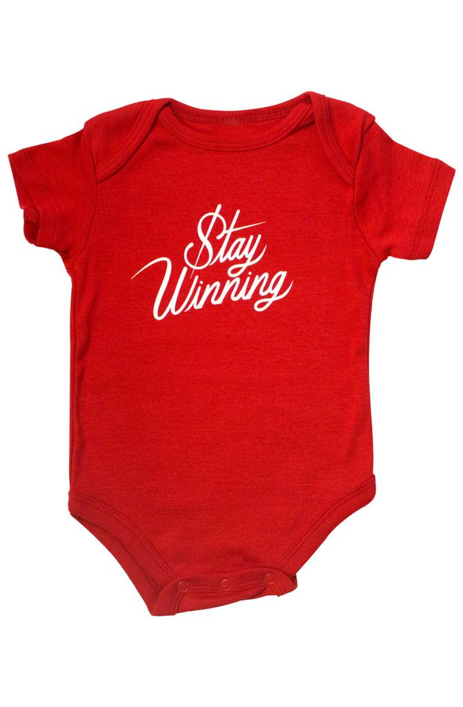 Stay Winning Red Infant Onesie – STAY WINNING