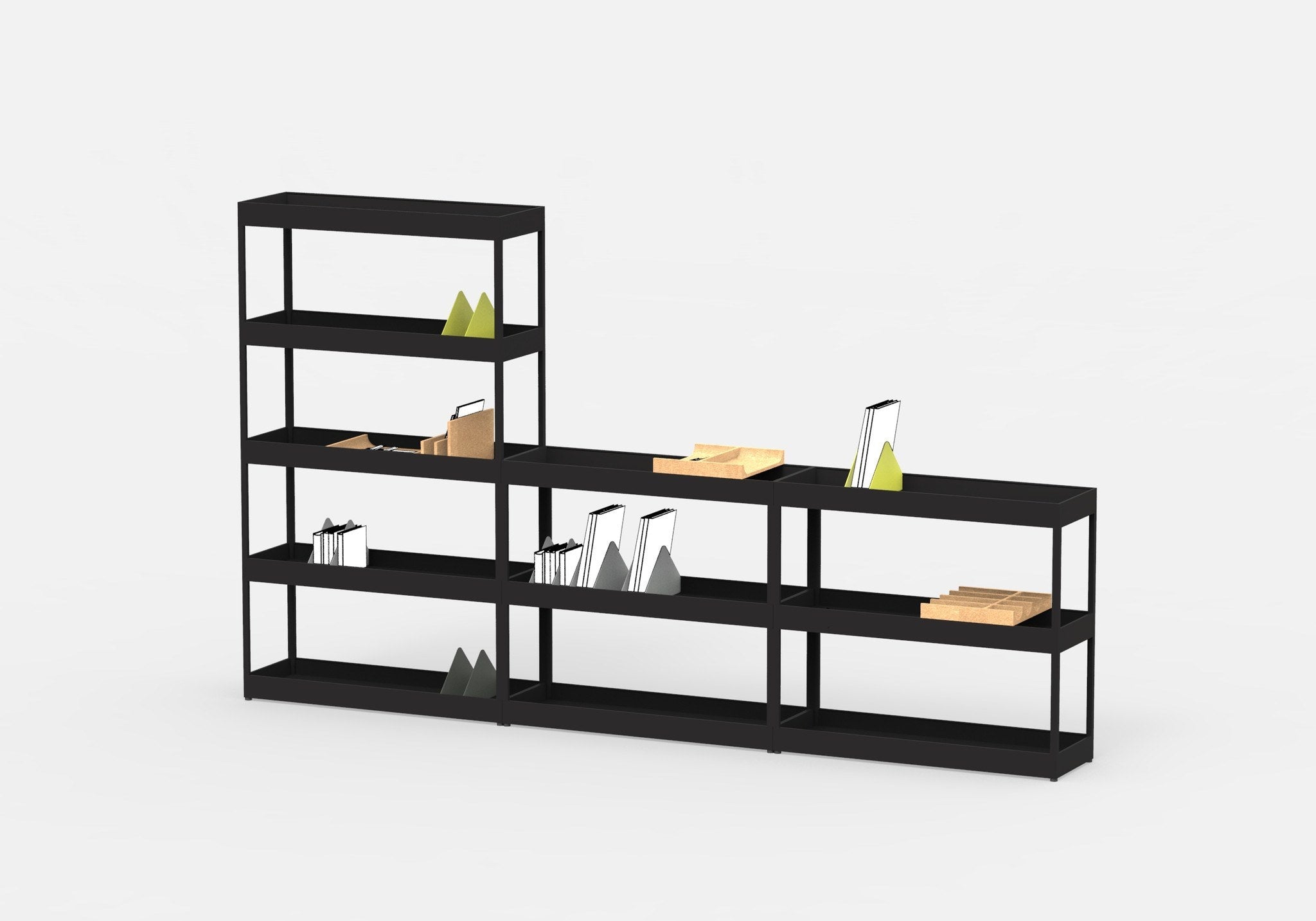 Hay New Order Irregular Open Shelf With Trays Eclectic Cool