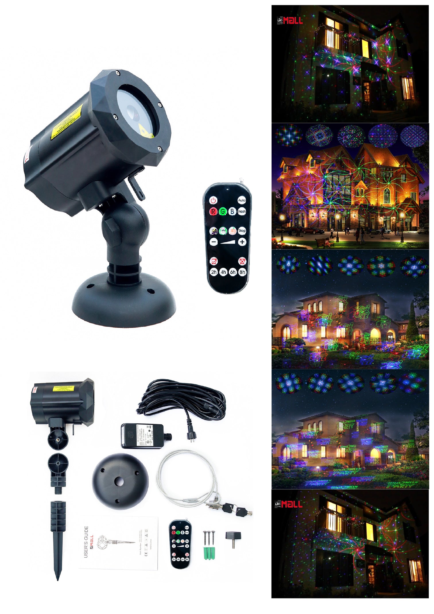 Motion Pattern 3 Models In 1 Continuous 18 Patterns Ledmall Rgb Outdoor Laser Garden And Christmas Lights