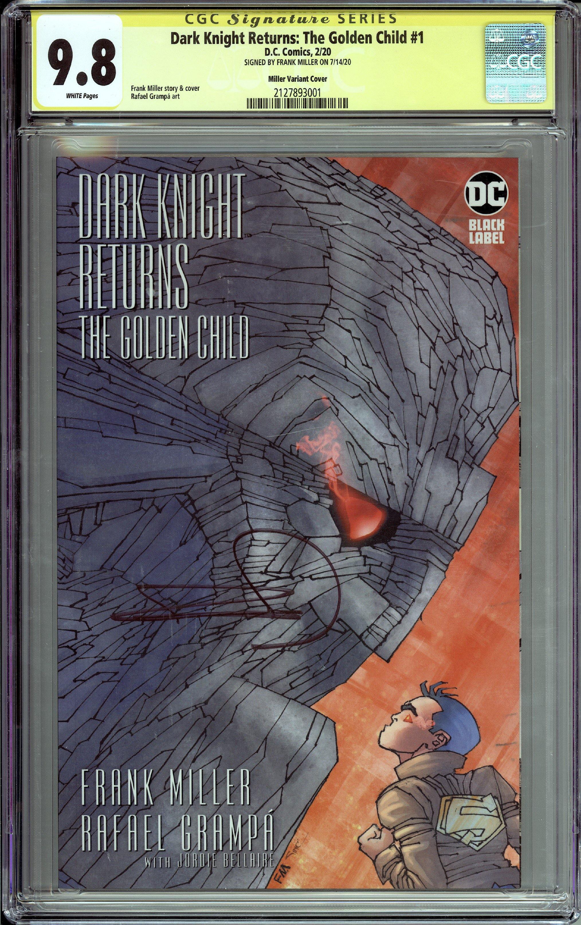 Batman Dark Knight Returns The Golden Child #1 CGC SS  1:100 Ratio –  