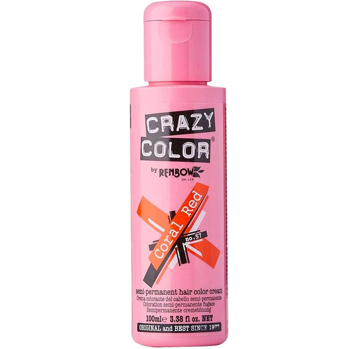 Crazy Colour 100ml - Coral Red