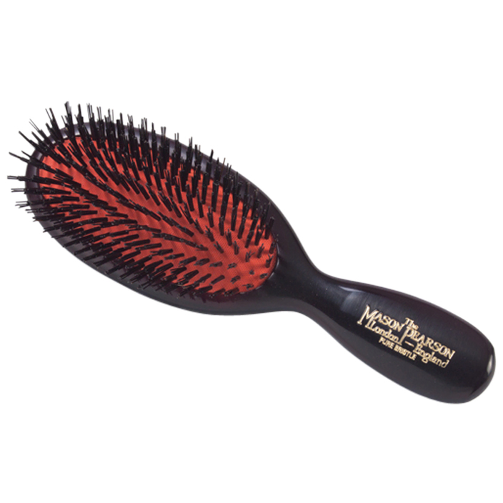 Pure Boar Bristle Pocket Brush Black