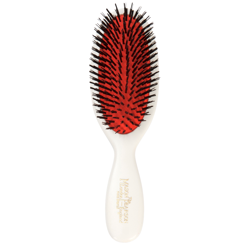 Picture of Pure Boar Bristle Pocket Brush Ivory