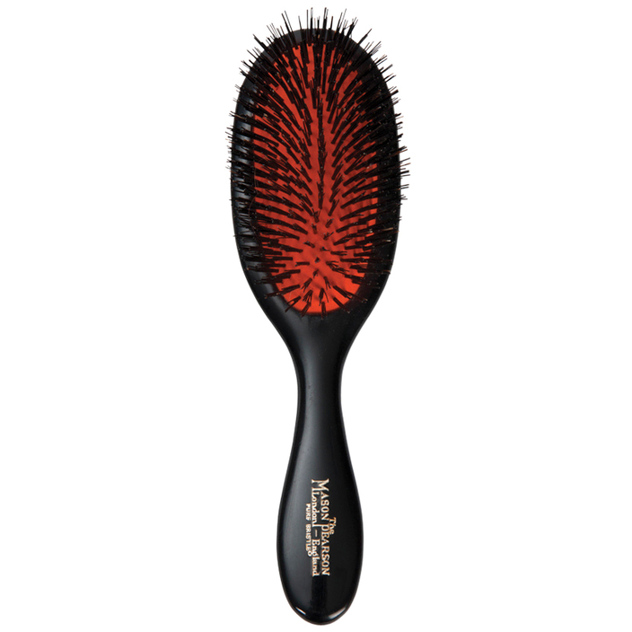 Pure Boar Bristle Handy Brush Black