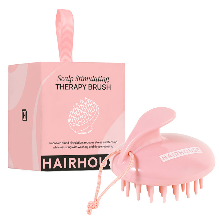 Scalp Stimulating Therapy Brush - Pink