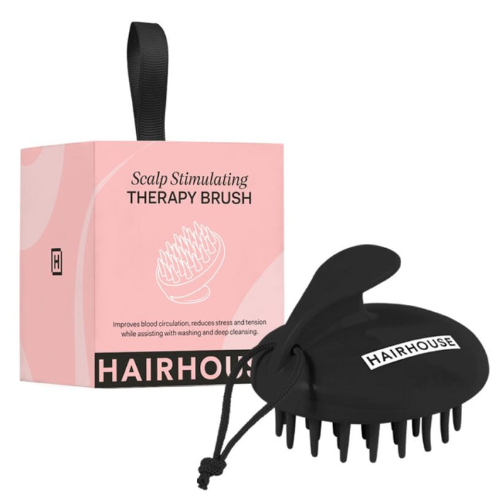 Scalp Stimulating Therapy Brush - Black