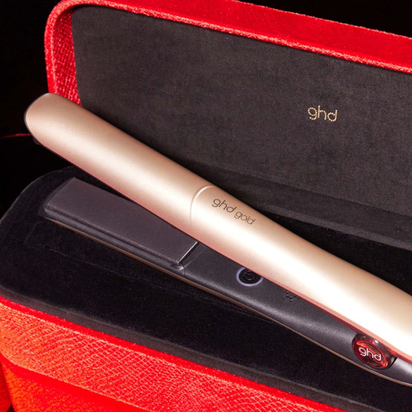Picture of Grand-Luxe Gold Hair Straightener in Champagne Gold