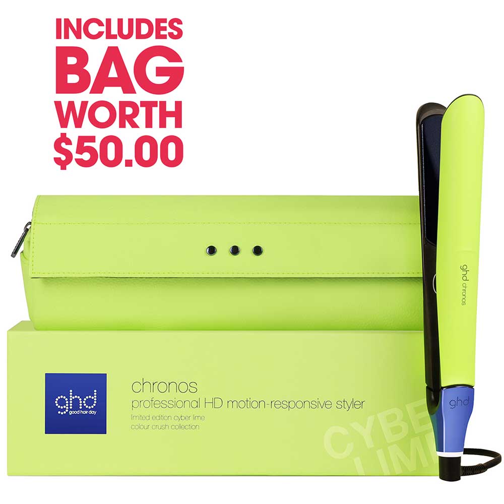 Picture of chronos Ultra-Fast HD Hair Straightener in Cyber Lime