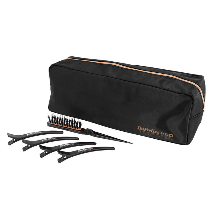 Stylist Gift Bag, Brush and Clips Set