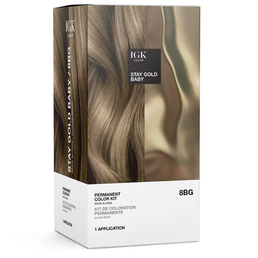 Picture of IGK Permanent Color Kit Stay Gold Baby- Beige Blonde