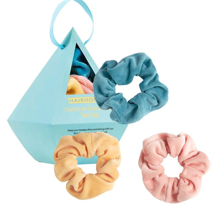 Summer Scrunchie Trio Set