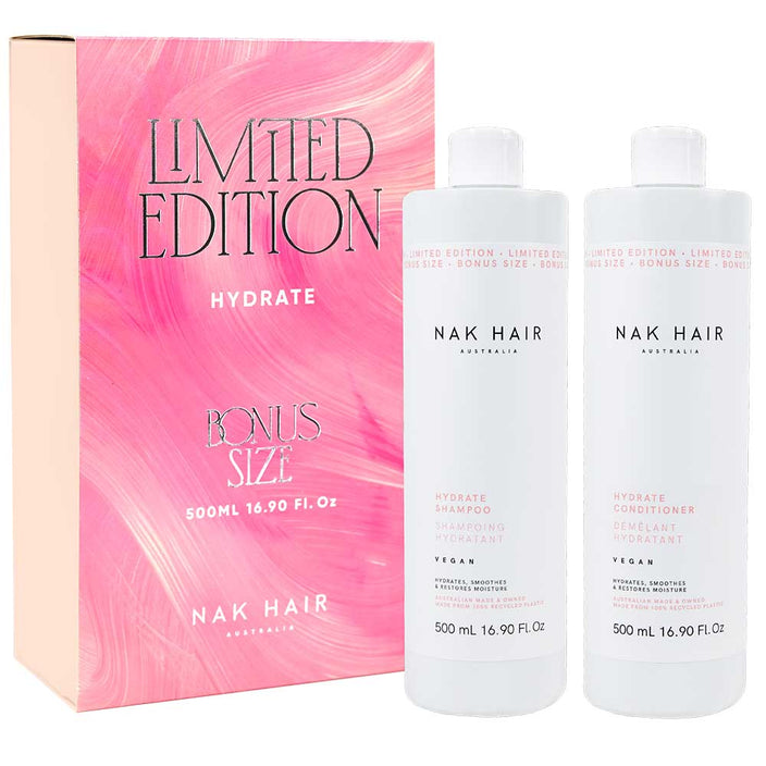 NAK Hydrate Shampoo and Conditioner Duo 500ml