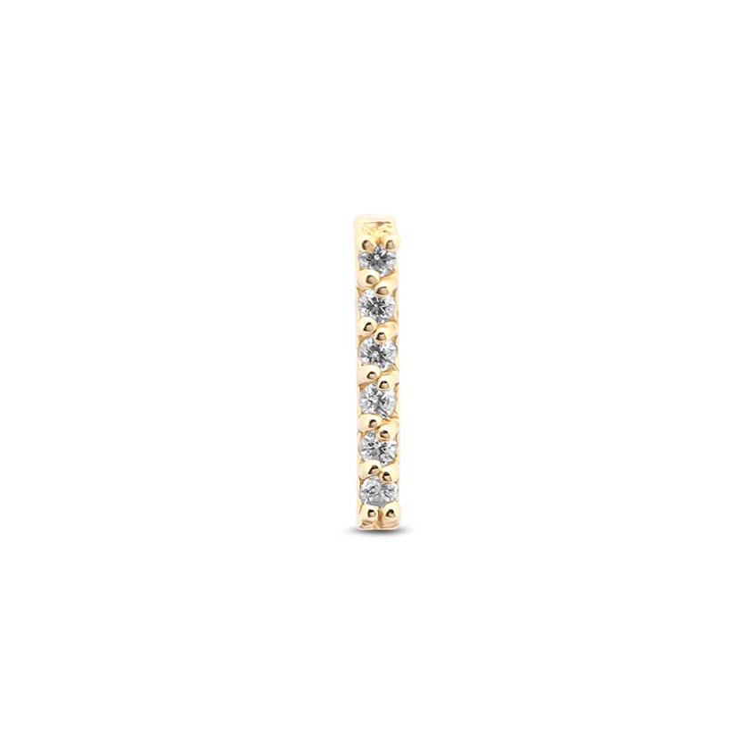 Picture of 14Kt Gold Crystal Rod Earring - 8mm Labret