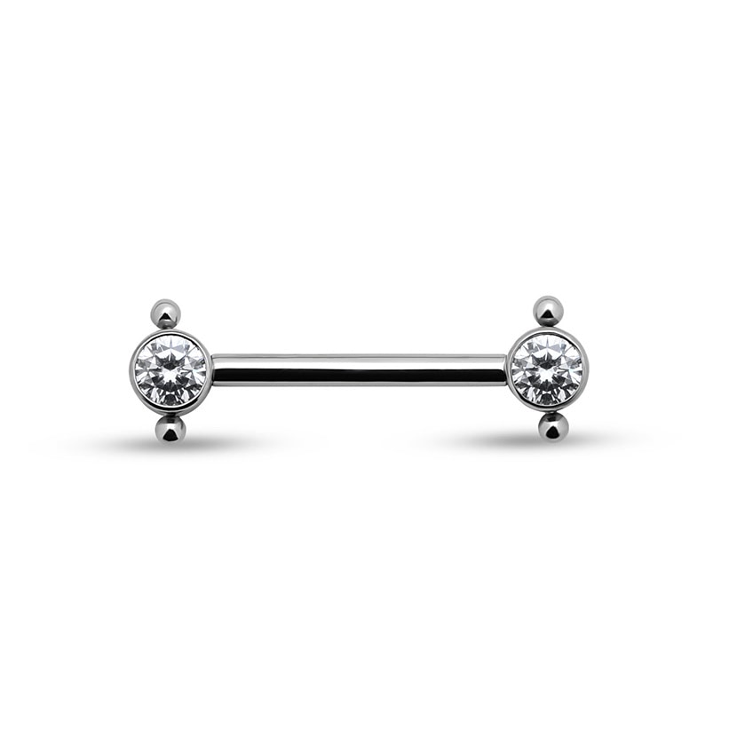 Picture of Double Jewelled Nipple Cluster - 1.6mm X 10mm