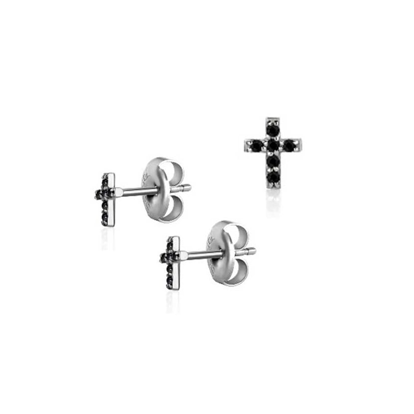 Picture of Earrings Cross 0.8mm - Pair