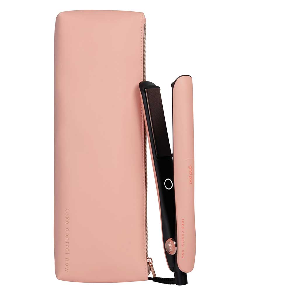 Picture of Gold Hair Straightener Limited Edition In Pink Peach