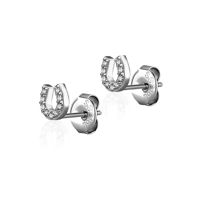 Horseshoe Earring Pair Steel - 0.8M