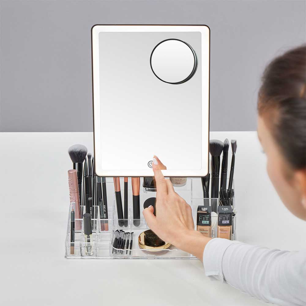 Picture of Radiance LED Beauty Mirror with Organiser - Black