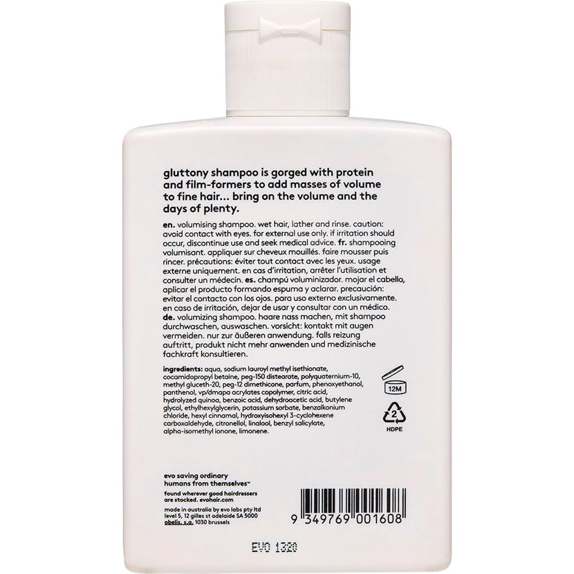 Picture of Gluttony Volumising Shampoo 300ml