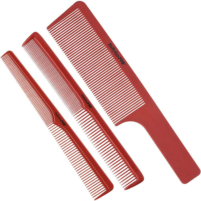 Barberology Comb Set 3pc - Red