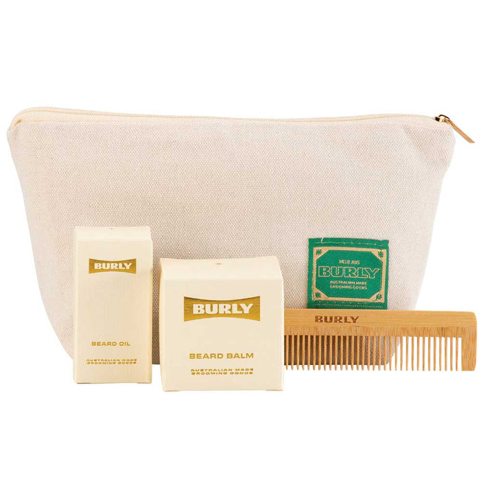 Beard Oil And Balm Combo + Toiletry Bag & Comb