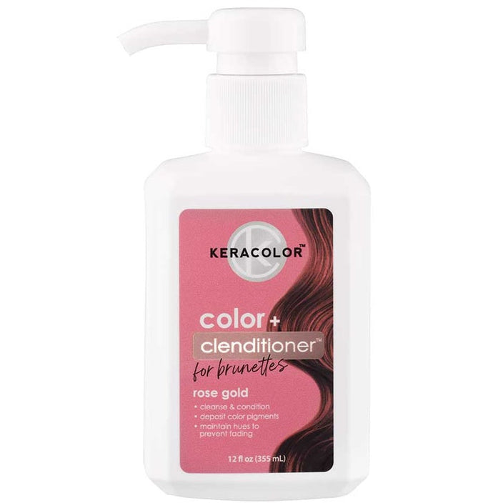 Keracolor Colour + Clenditioner for Brunettes Rose Gold  355ml