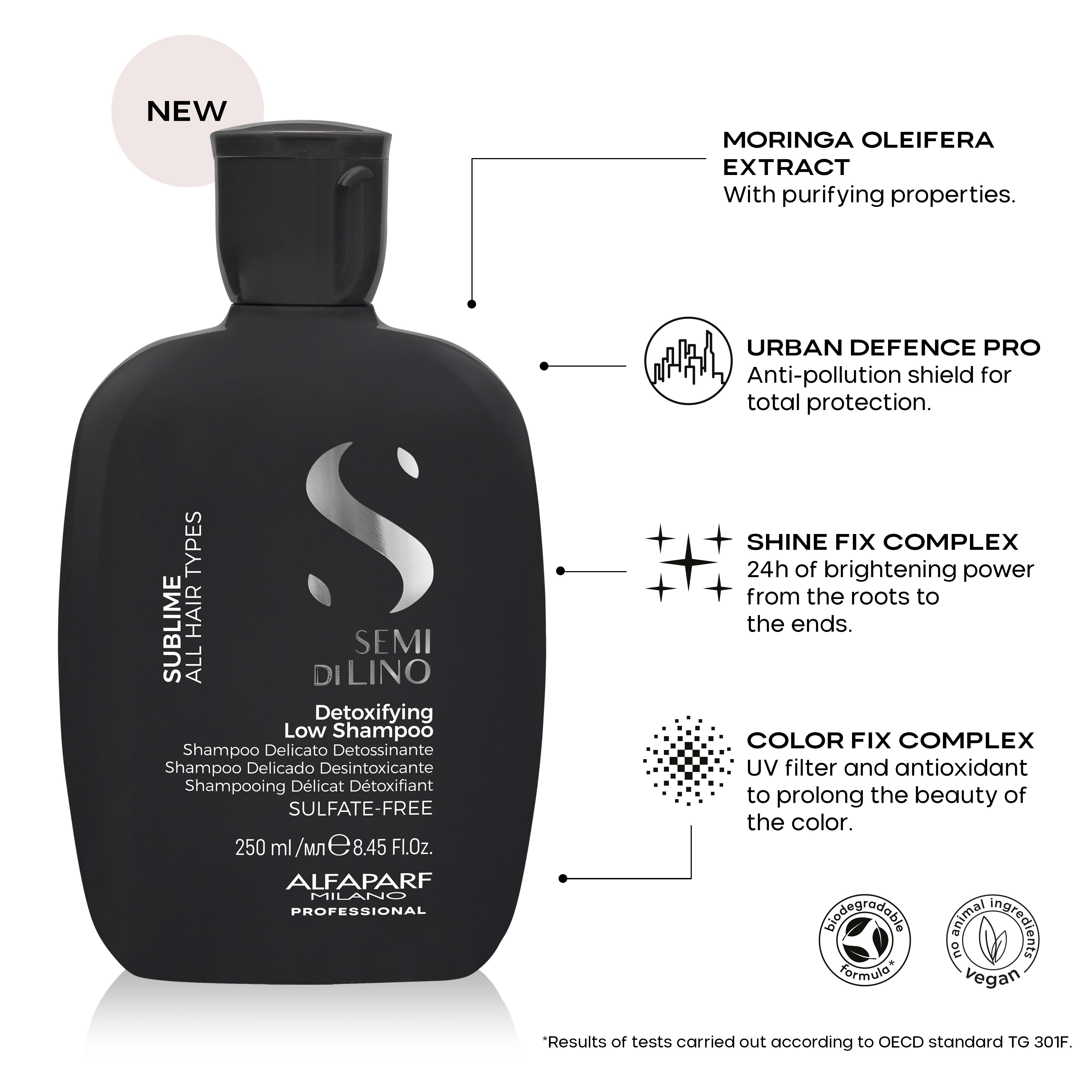 Picture of Semi di Lino Sublime Detoxifying Low Shampoo 250ml