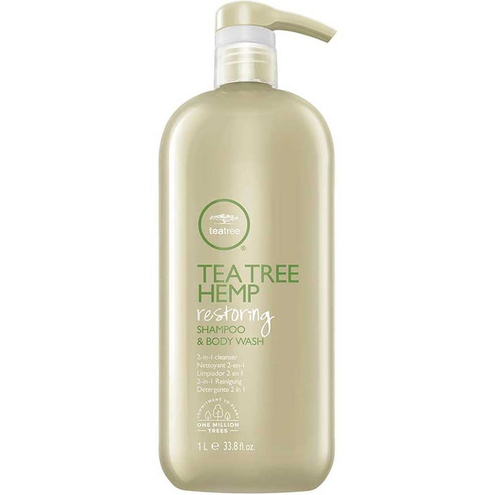 Tea Tree Hemp Restoring Shampoo and Body Wash 1L