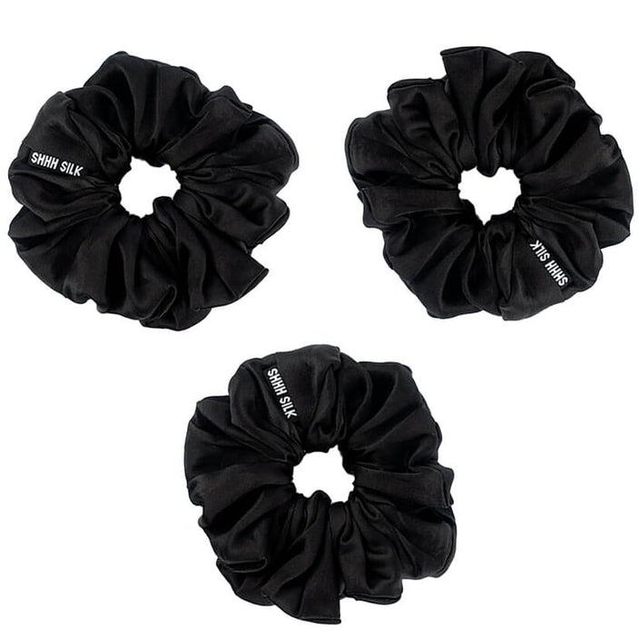 Scrunchies 3 Pack Black Large