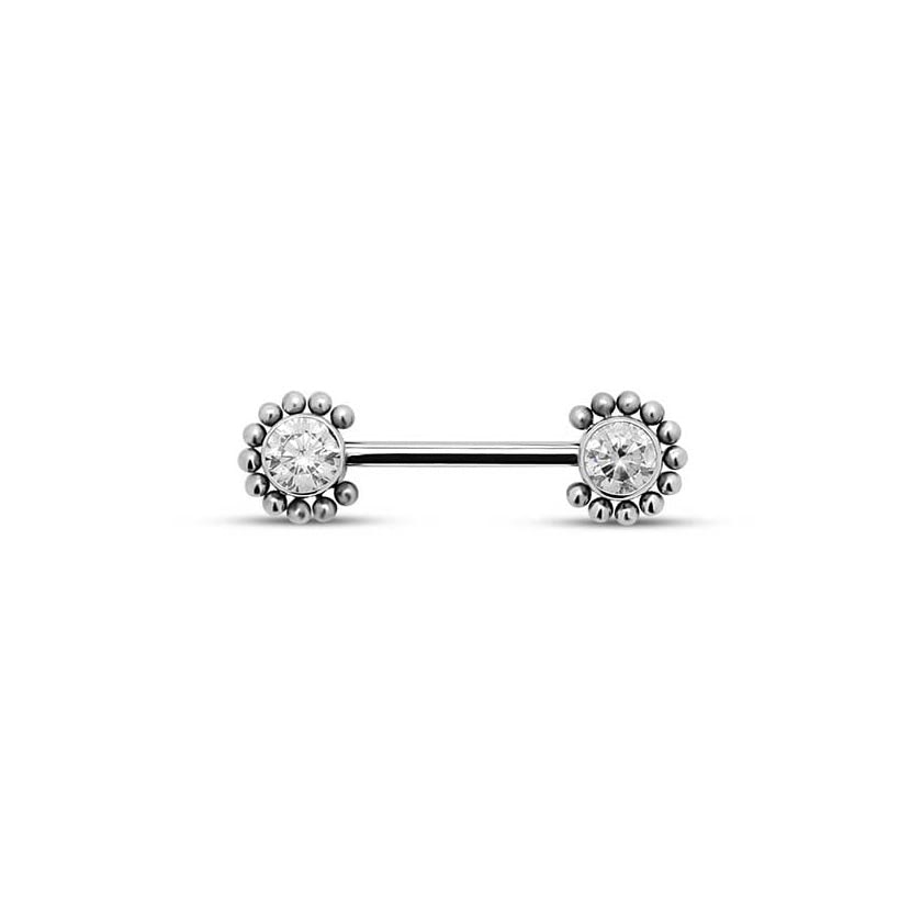 Picture of Titanium Nipple Cluster Bar - 1.6mm X 14mm