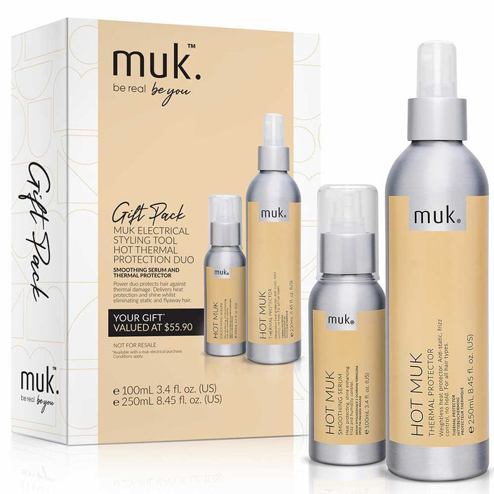 muk Hot muk Thermal Protect 250ml & Smoothing Serum 100ml Duo