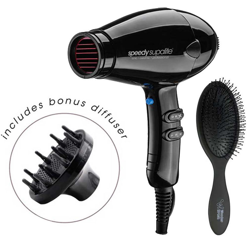 Picture of Supalite Ceramic Black Dryer & Brush Pack