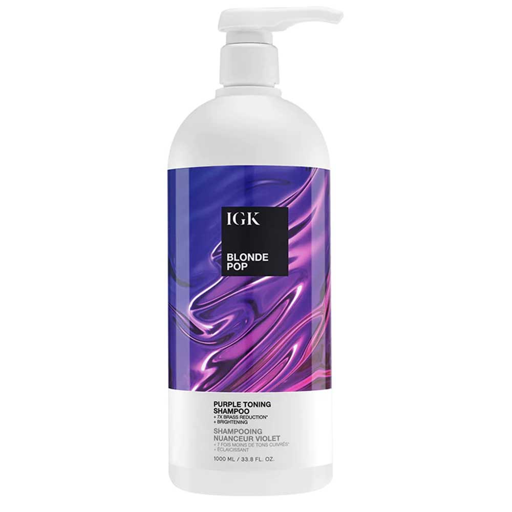 Picture of IGK Blonde Pop Purple Toning Shampoo - 1L