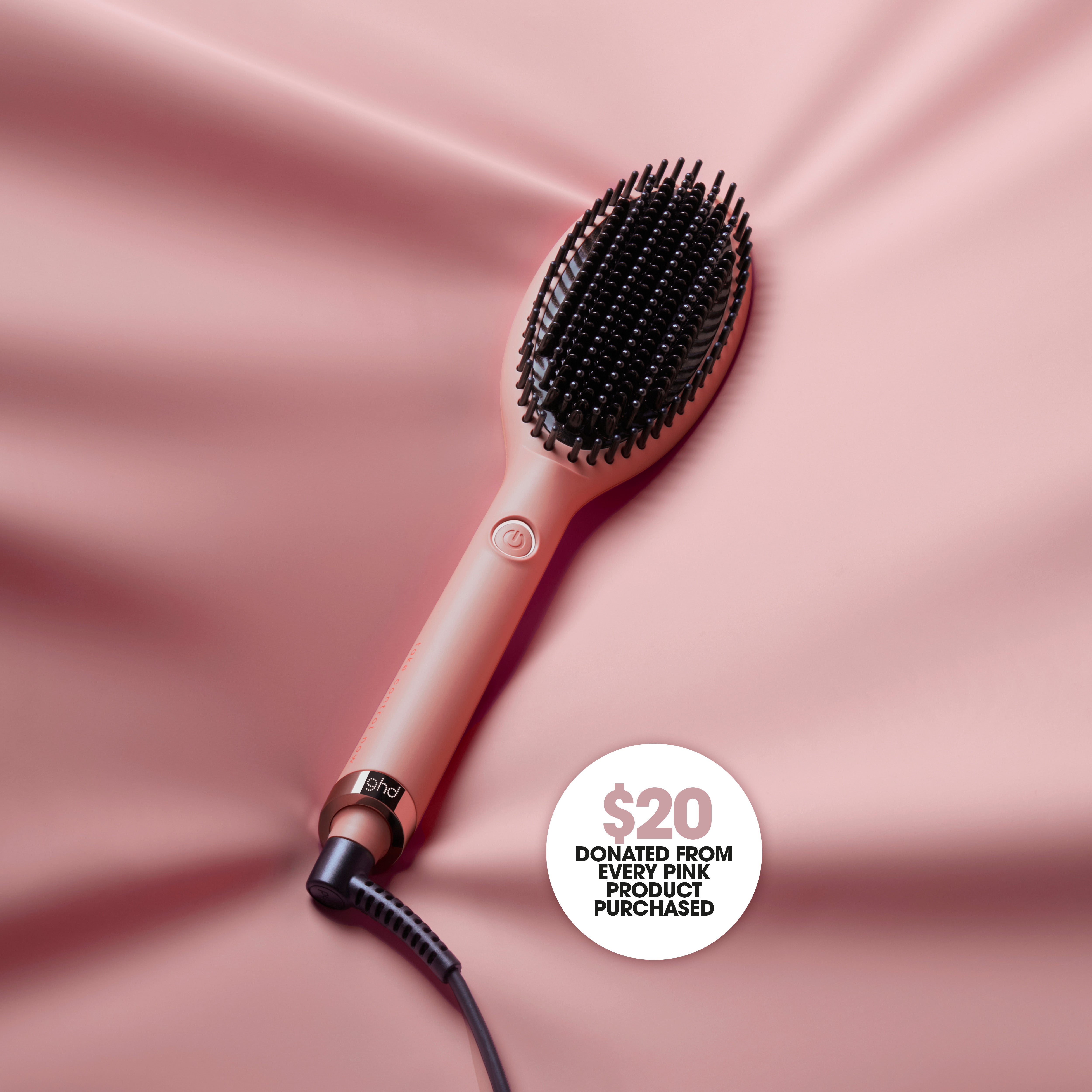 Picture of Glide Hair Straightener Brush Limited Edition In Pink Peach