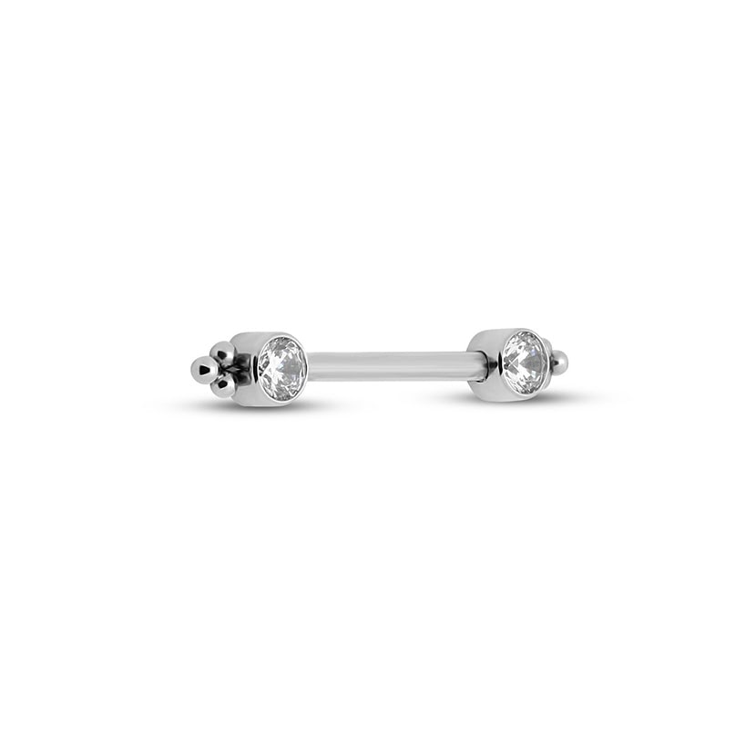 Picture of Titanium Nipple Cluster Bar - 1.6mm X 14mm