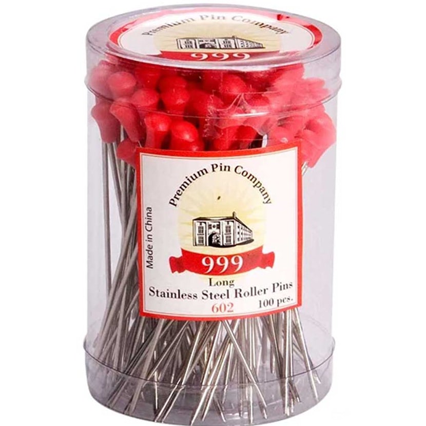 Picture of 999 Roller Pins Long 100pc Red Metal