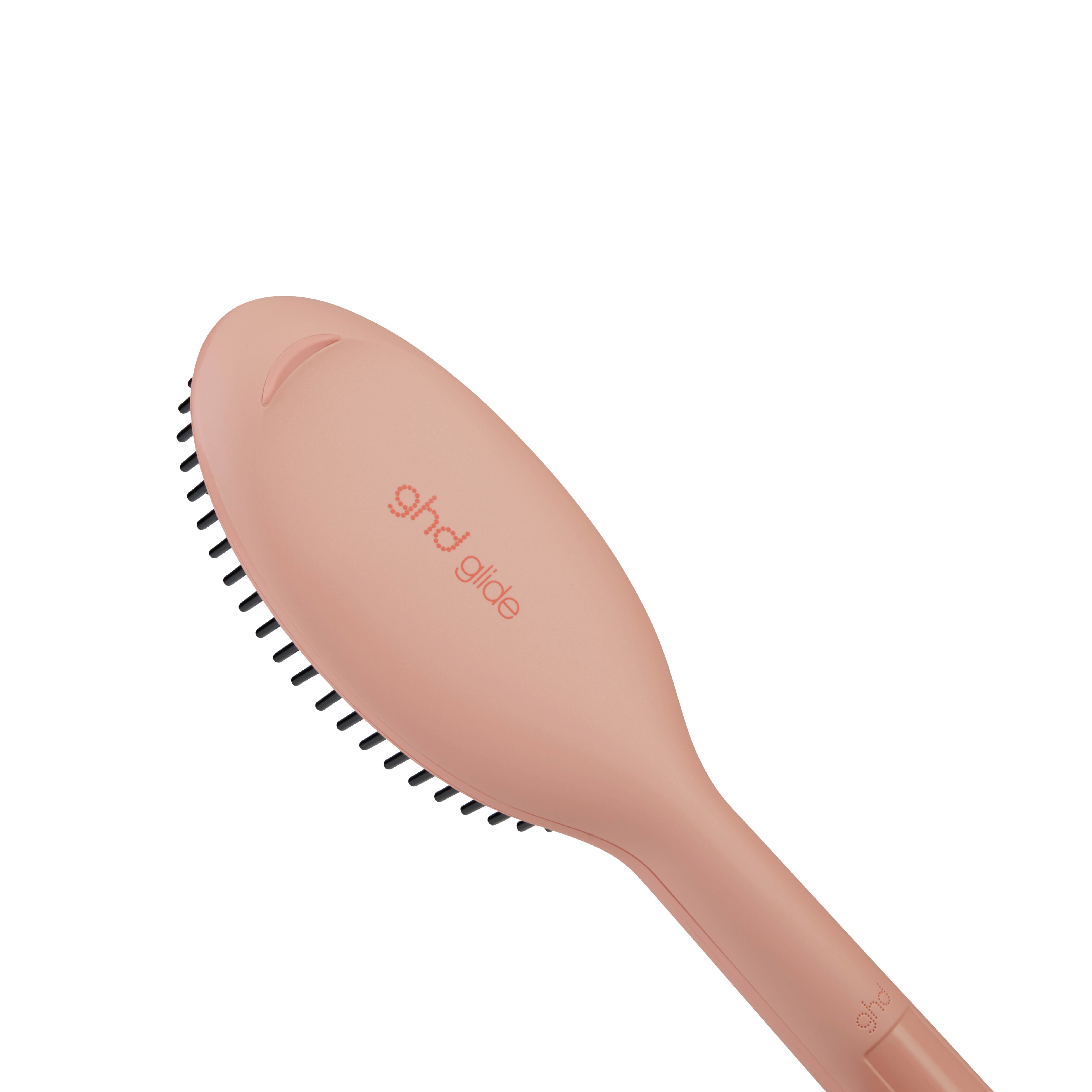 Glide Hair Straightener Brush Limited Edition In Pink Peach