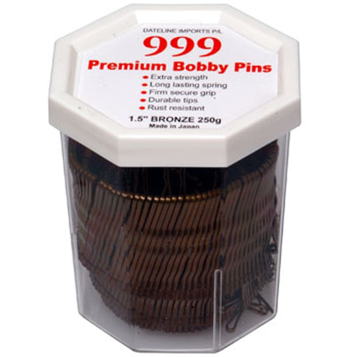 Bobby Pins 250g Tub 1.5" Bronze