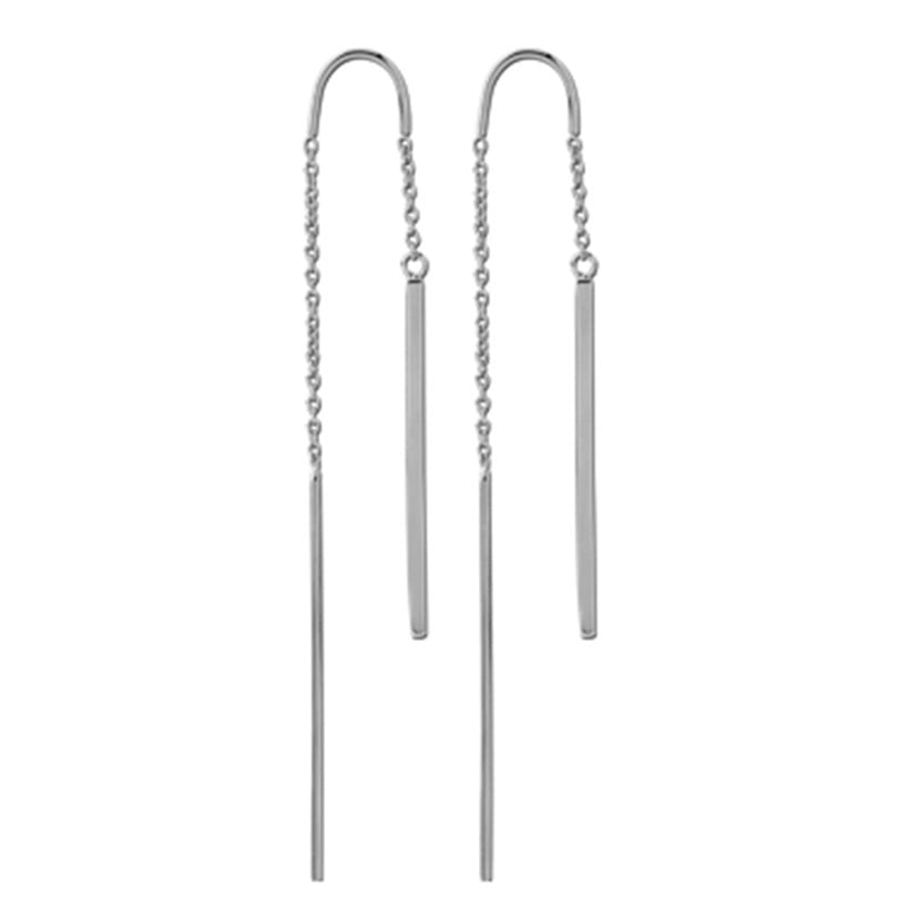 Picture of Steel Hanging Bar Earring Chain Pair - 0.08mm