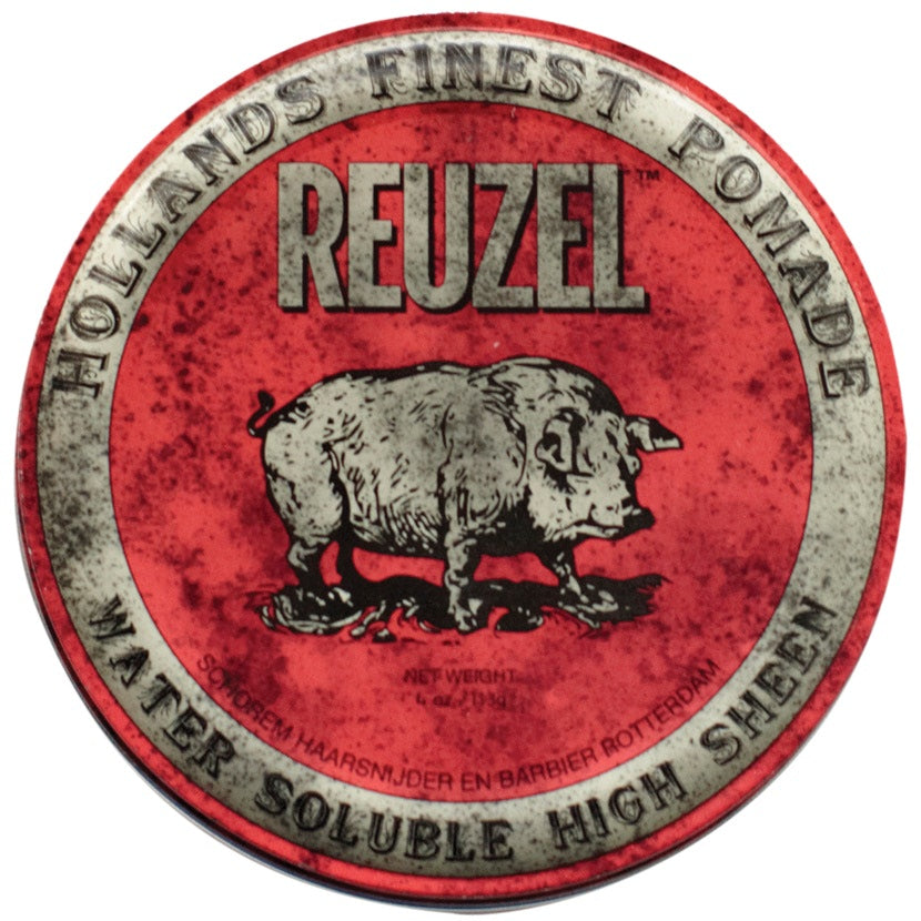 Reuzel RED Pomade - High Sheen, Water-Based - Mens Room Barber