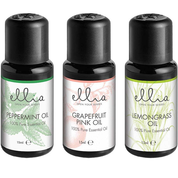 Oil 15mls Triple Pack - Grapefruit, Peppermint, Lemongrass