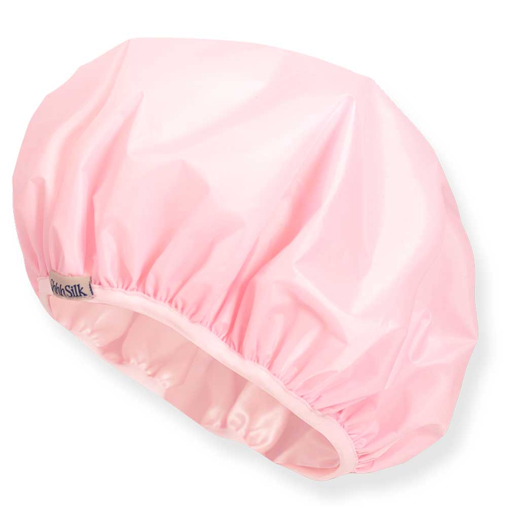 Picture of Shhh Silk Silk Lined Shower Cap - Pink