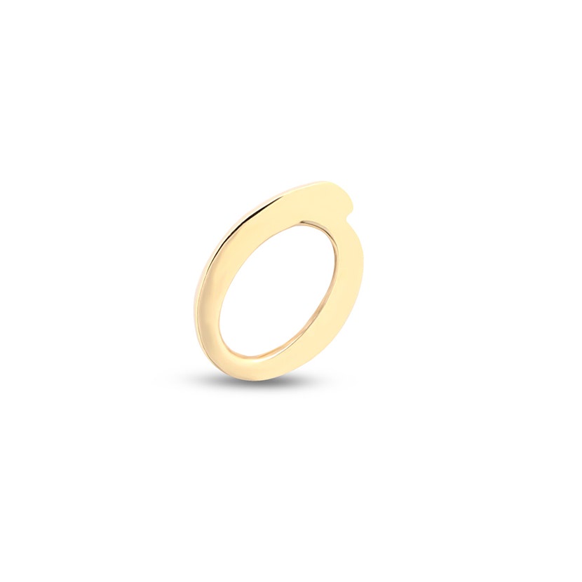 14Kt Gold Ring Earring - 6mm Labret