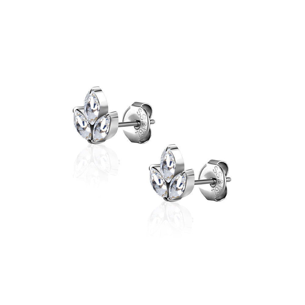 Picture of Marquise Steel Earring Pair 0.8mm