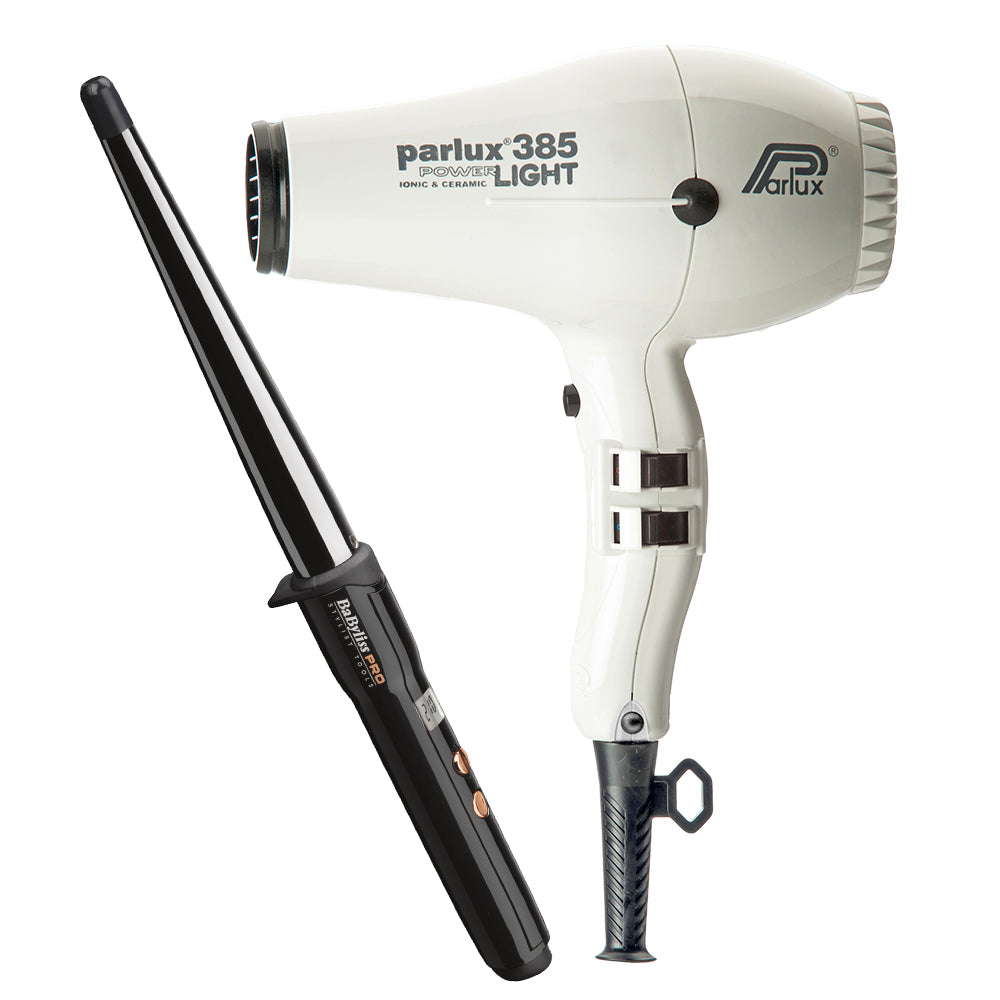 Advance Dryer White with Free Ceramic Conical Curler 25mm-13mm